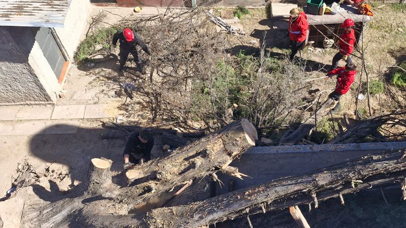 Ráfagas de fuertes vientos en Córdoba
