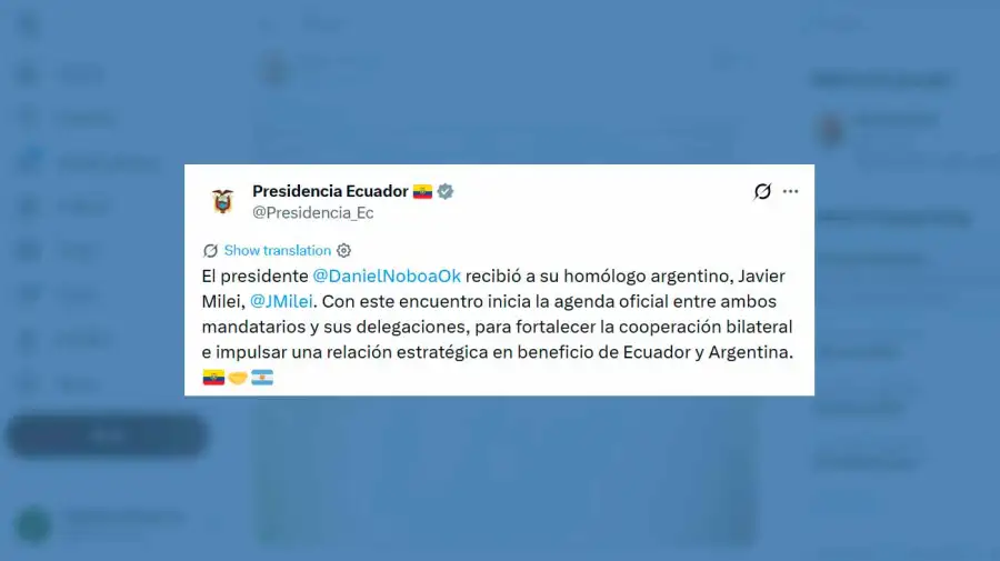 X Presidencia Ecuador 06082026