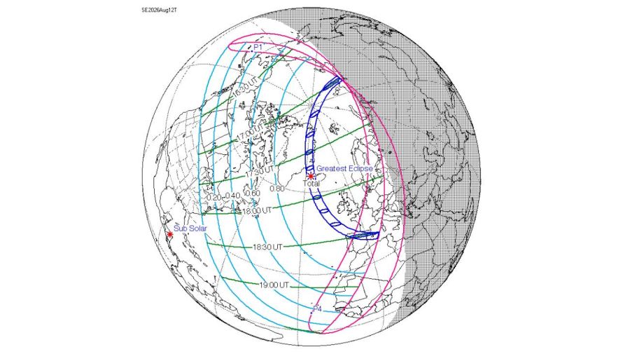 Eclipse solar total: la trayectoria generará una ilusión óptica en los mapas