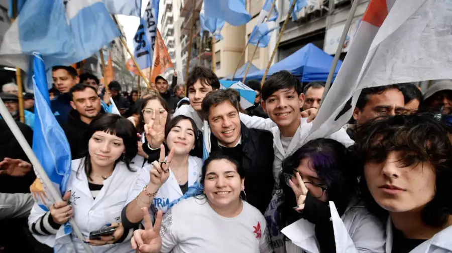 Kicillof en la marcha de San Cayetano