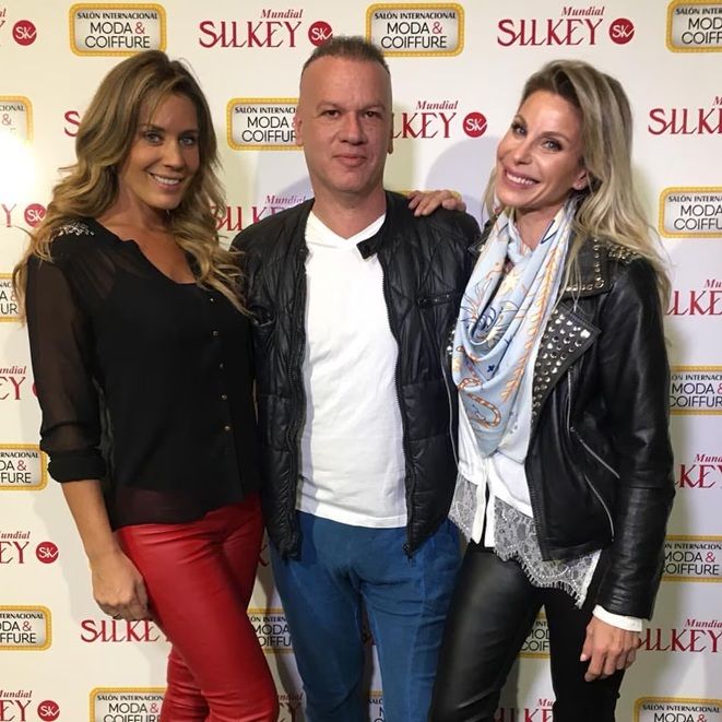 Leandro Rud con Rocío Marengo y Jimena Cyrulnik