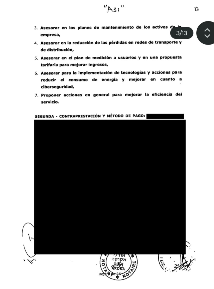 Mekorot contrato