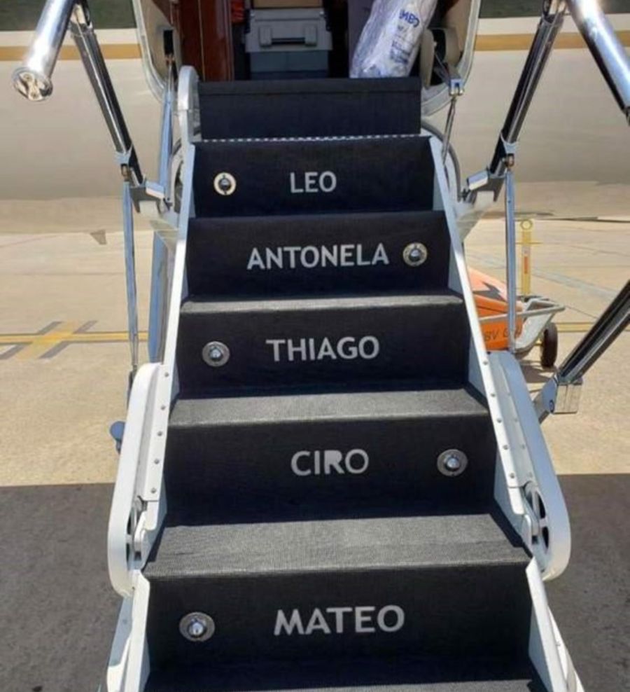 Así es el avión de Lionel Messi