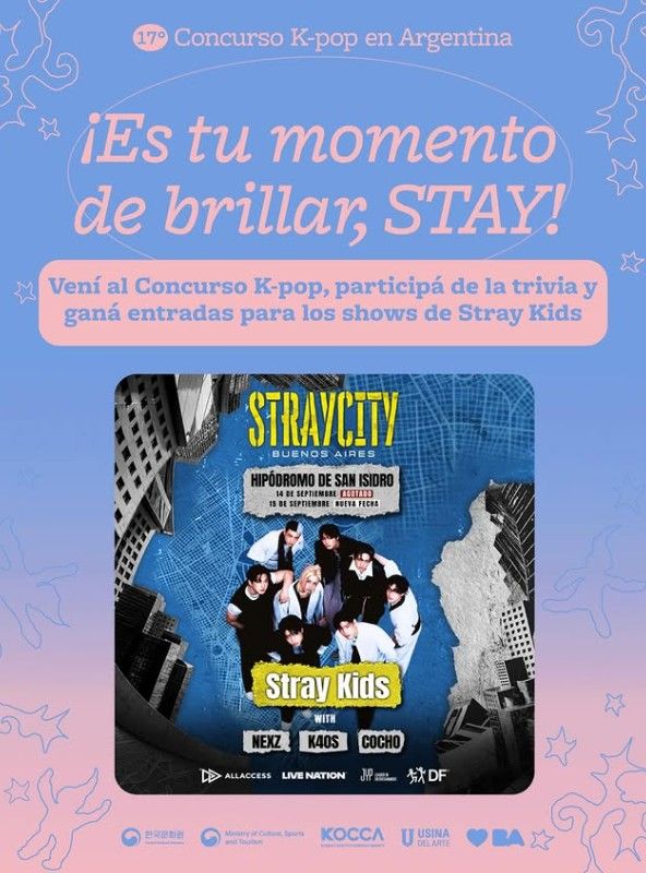 Concurso para ganar entradas para Stray Kids en Argentina