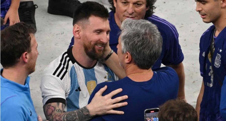Lionel Messi y Jorge Messi