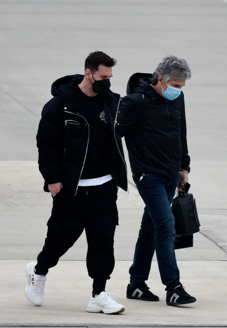 Lionel Messi y Jorge Messi