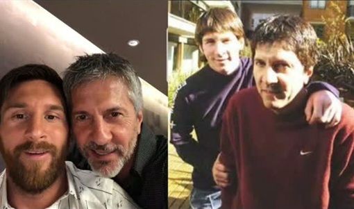 Lionel Messi y su papá Jorge
