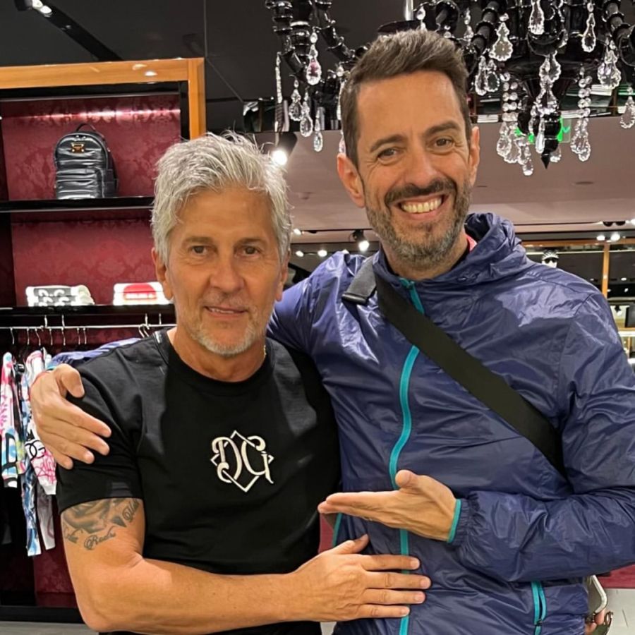 Pablo Giralt junto a Jorge Messi