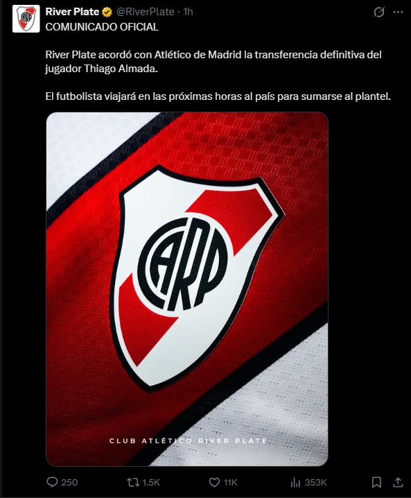 River comunciado