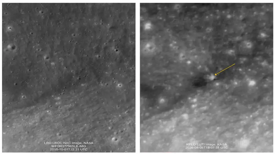 Choque de Space X Falcon 9 con la Luna 09082026