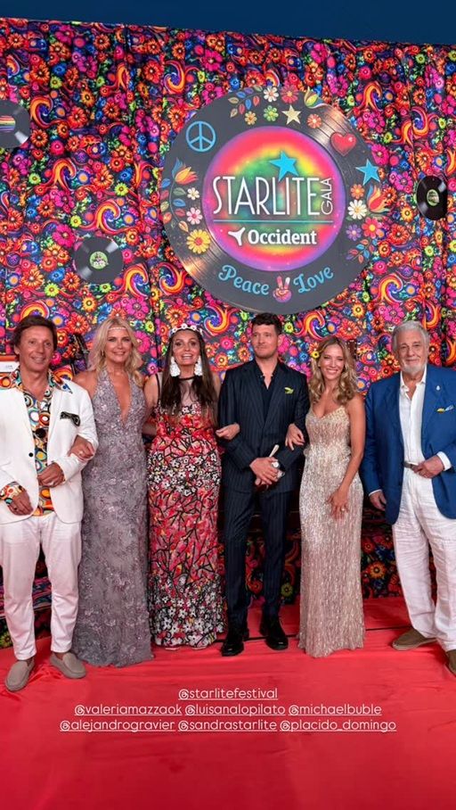 El look de Luisana Lopilato y Michael Bublé en la Gala Starlite 2026