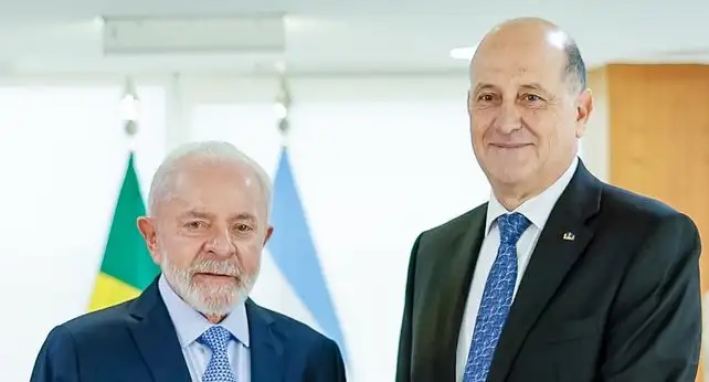 Embajador Raimondi con Lula