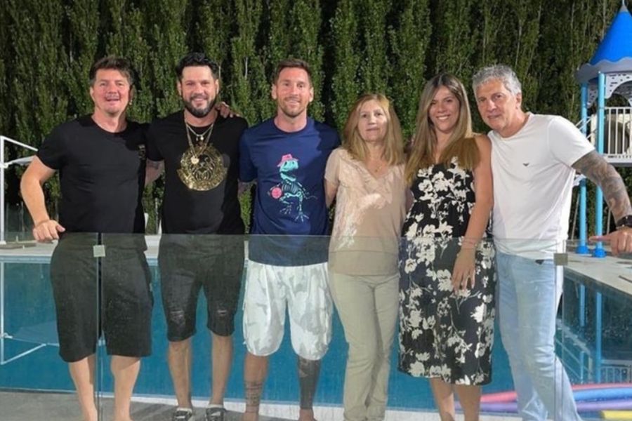 Jorge Messi, Celia Cuccittini y sus hijos