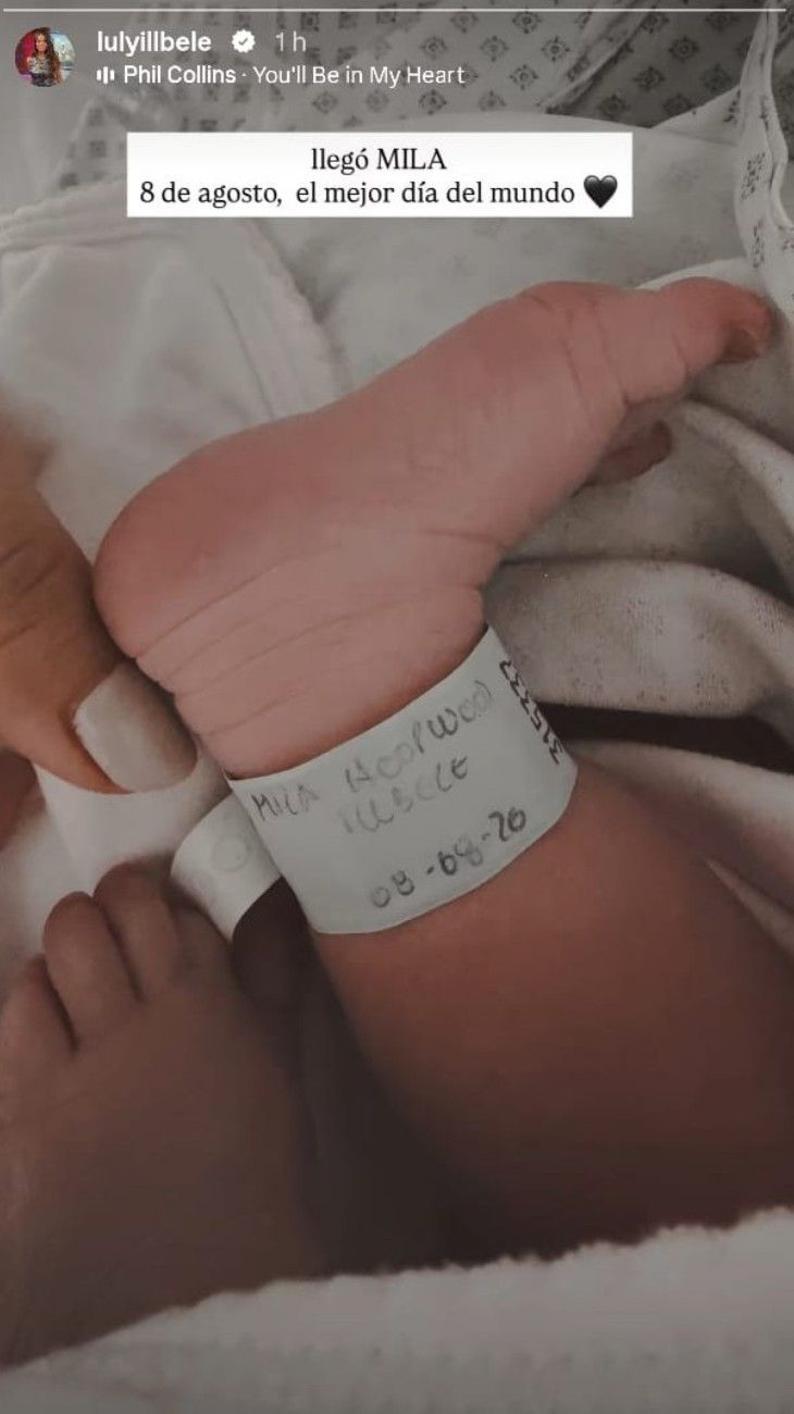 Luly Illbele fue mamá