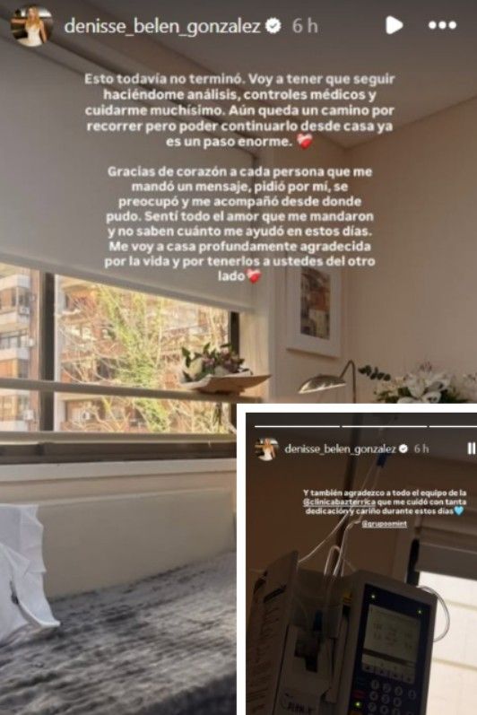 Denisse González fue dada de alta