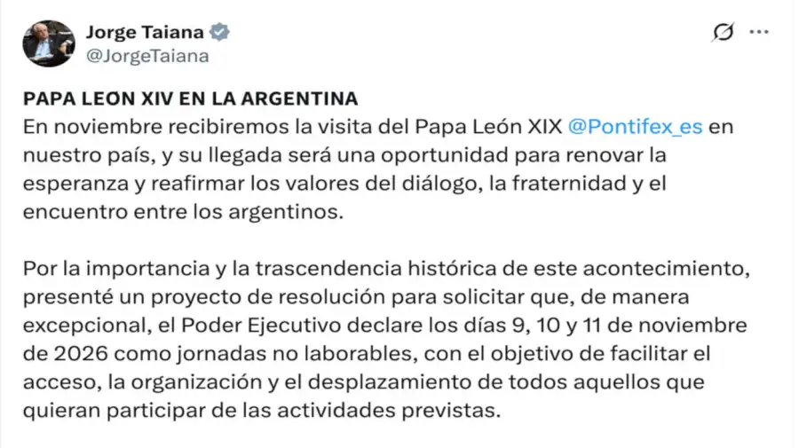 Jorge Taiana X 11082026