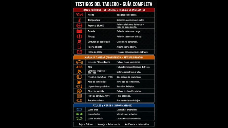 Luces de tablero
