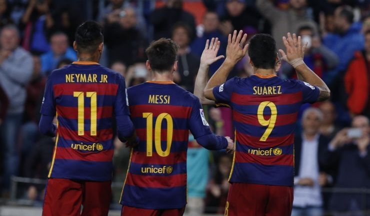 Messi, Suarez y Neymar