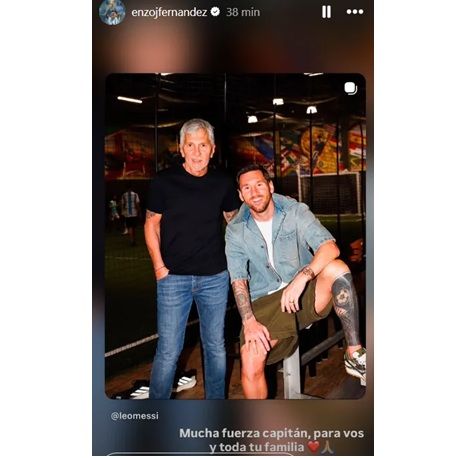 Enzo Fernández le dedicó un mensaje a Lionel Messi