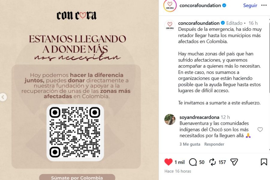 Karol G ayuda a Colombia