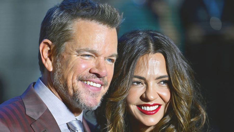 Matt Damon y su familia en Corea del Sur