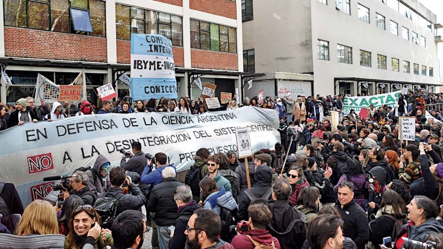 Movilización por la ciencia argentina.