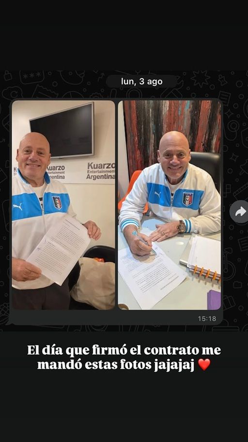 Antonio, el papá de Nico Occhiato
