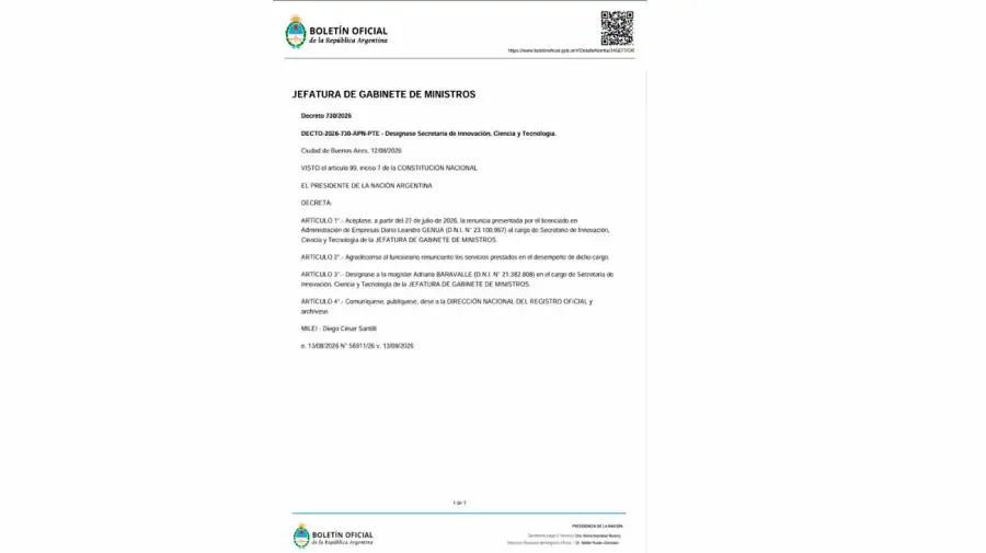 Comunicado Boletín Oficial
