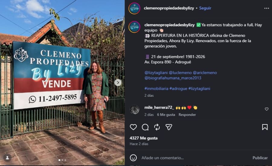 El nuevo proyecto laboral de Lizy Tagliani