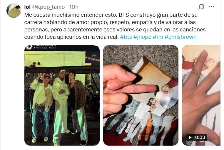 Furia contra RM y Jhope por su encuentro con Chris Brown