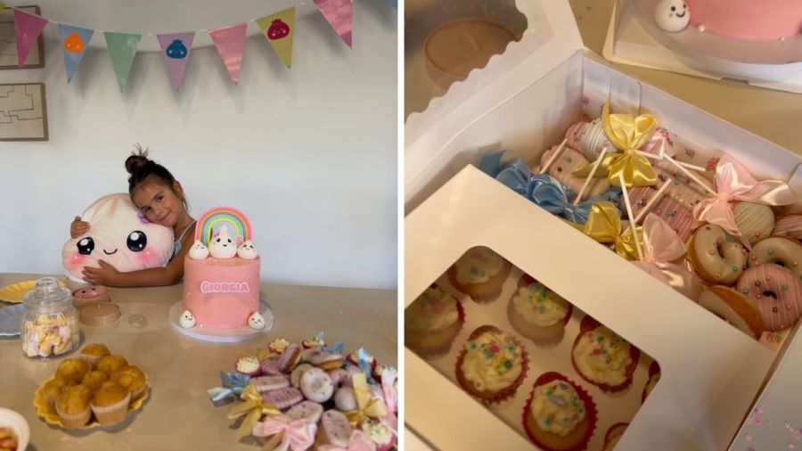 El cumpleños de Giorgia, la hija de Ivana Icardi