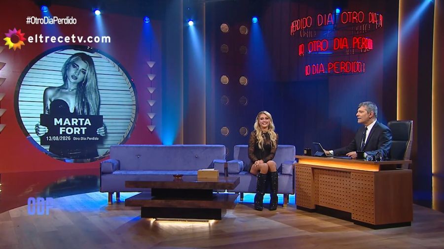 Marta Fort con Mario Pergolini