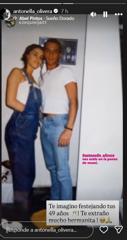 Mensaje de Ezequiel Jaitt para recordar a Natacha, su hermana