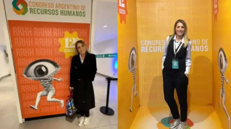 Bettina Angeletti reapareció en un evento de RR.HH.