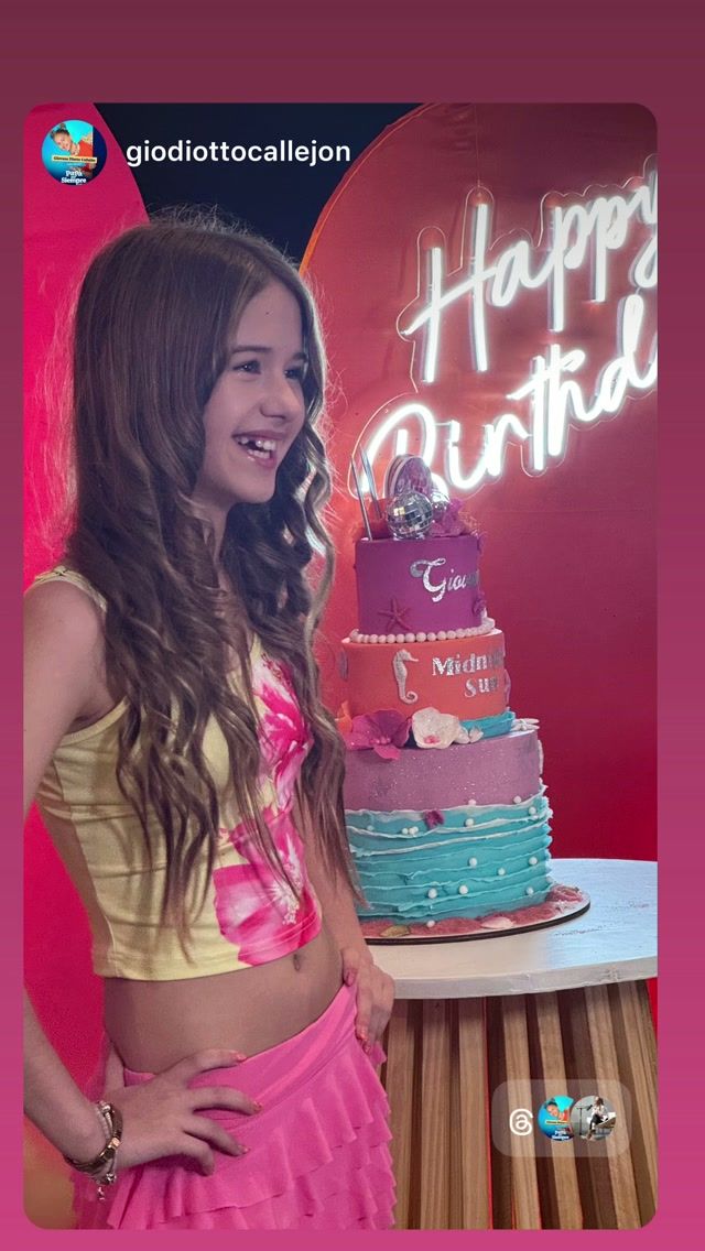 El cumpleaños de Giovanna, la hija de Fernanda Callejón