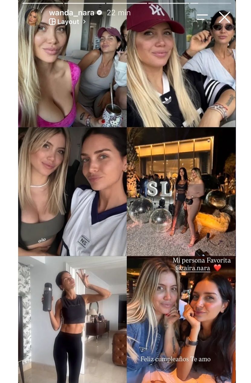 El posteo de Wanda Nara por el cumpleaños de Zaira Nara