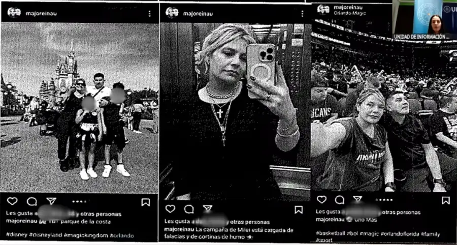 Fotografías difundidas durante el juicio