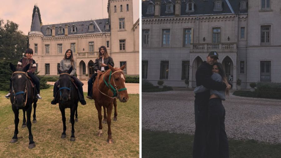 Leandro Paredes, Camila Galante y sus hijos