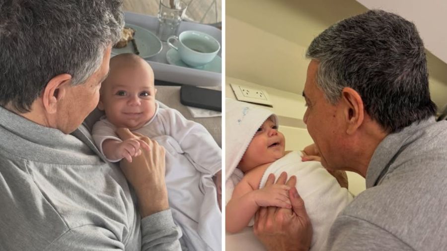 María Belén Ludueña celebró el Día del niño junto a su hijo Vito