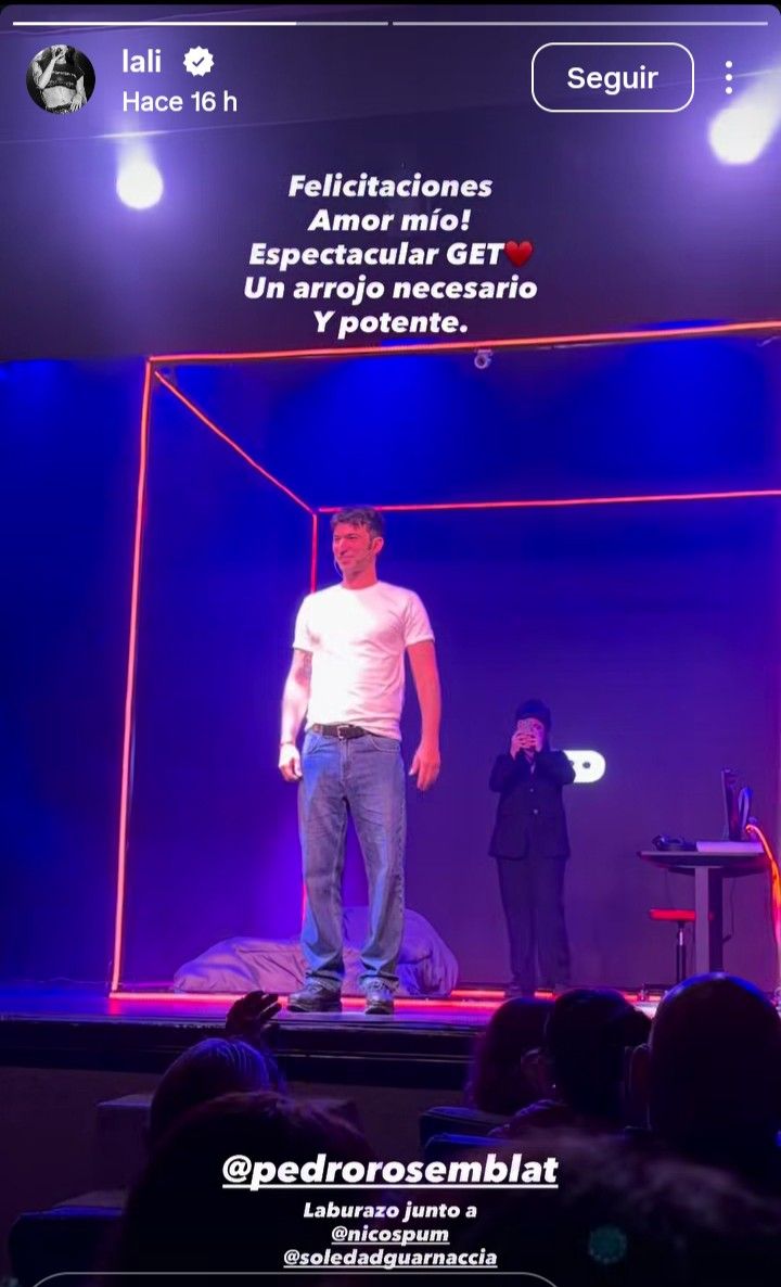 Mensaje de Lali Espósito 