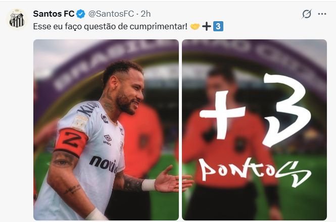 Santos sobre Neymar