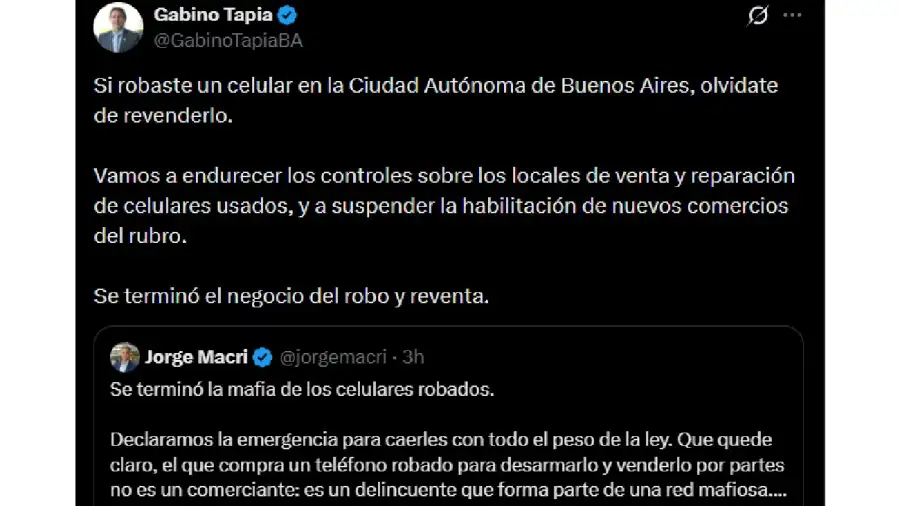 Celulares robados en CABA 20260818