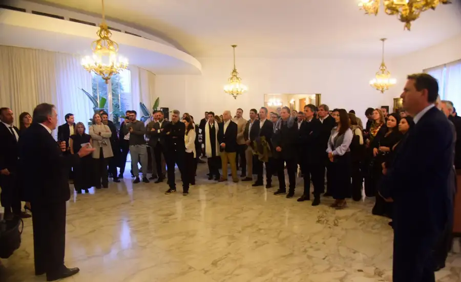 Embajador de Uruguay en Argentina, Diego Canepa junto a empresarios, desarrolladores y representantes de distintos sectores