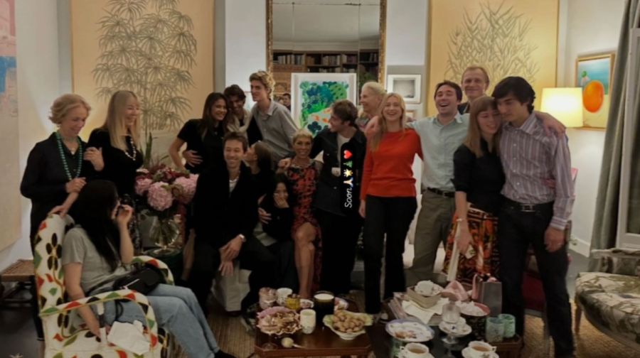 Jisoo con la familia de Mathilde Favier