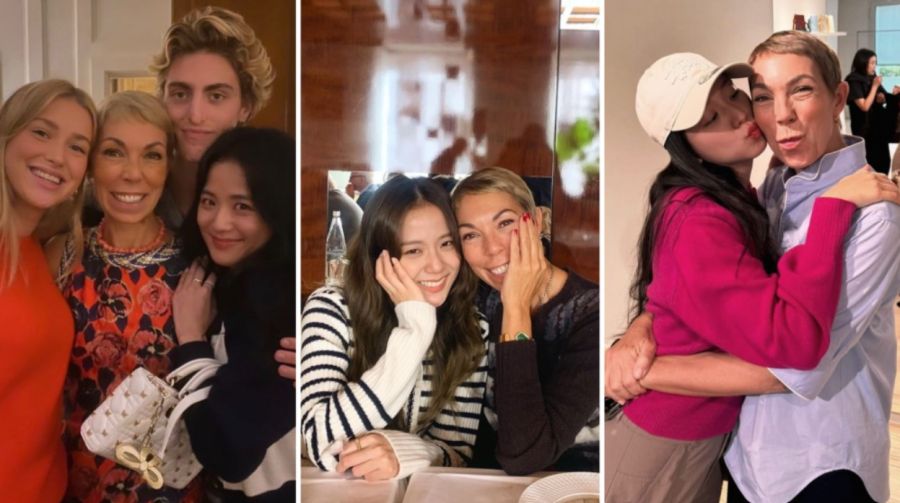 Jisoo con Mathilde Favier y su familia