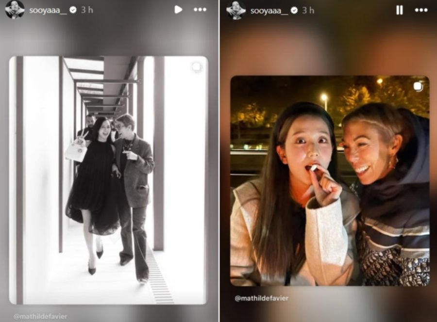 Jisoo y Mathilde Favier 