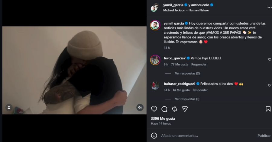 Yamil García, hijo de Mariela Prieto de Gran Hermano y El Turco García, anunció que será padre 