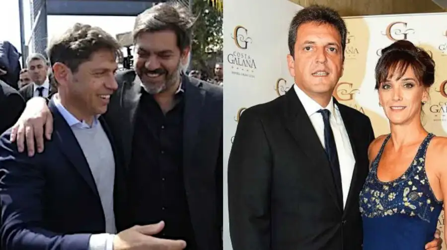 Axel Kicillof con Carlos Bianco y el otro Sergio Massa y Malena Galmarini 19082026