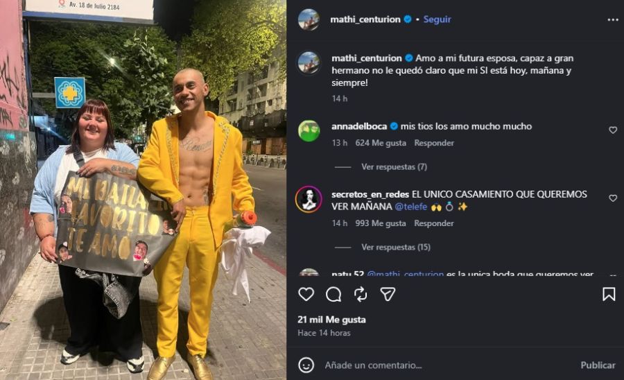 El novio de Yipio apuntó contra la producción de Gran Hermano