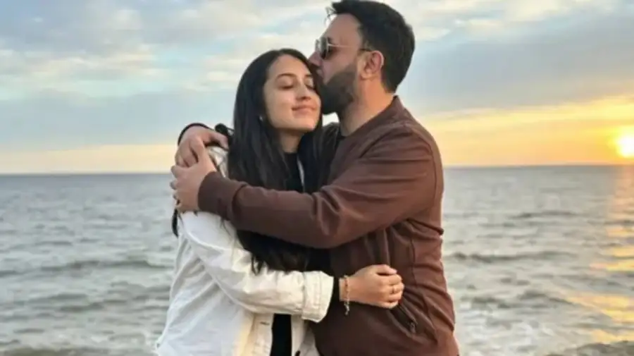 Lucas Sugo y su hija